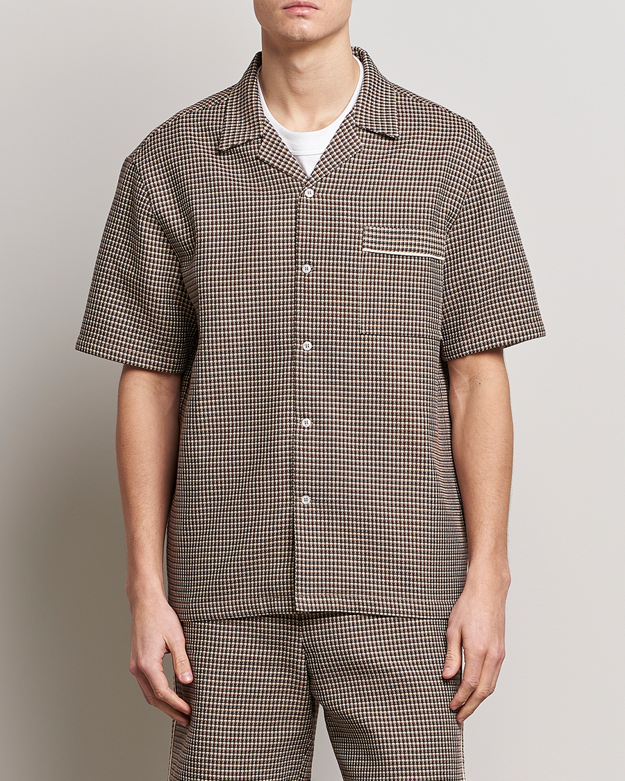 Herren | Hemden | Drôle de Monsieur | Jacquard Bowling Shirt Brown