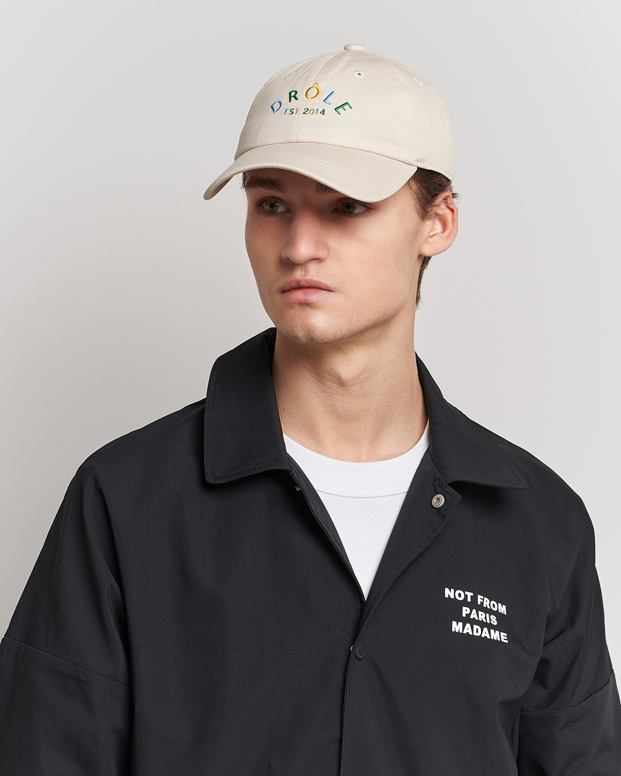 Herren | Drôle de Monsieur Fleur Baseball Cap Beige | Drôle de Monsieur | Fleur Baseball Cap Beige