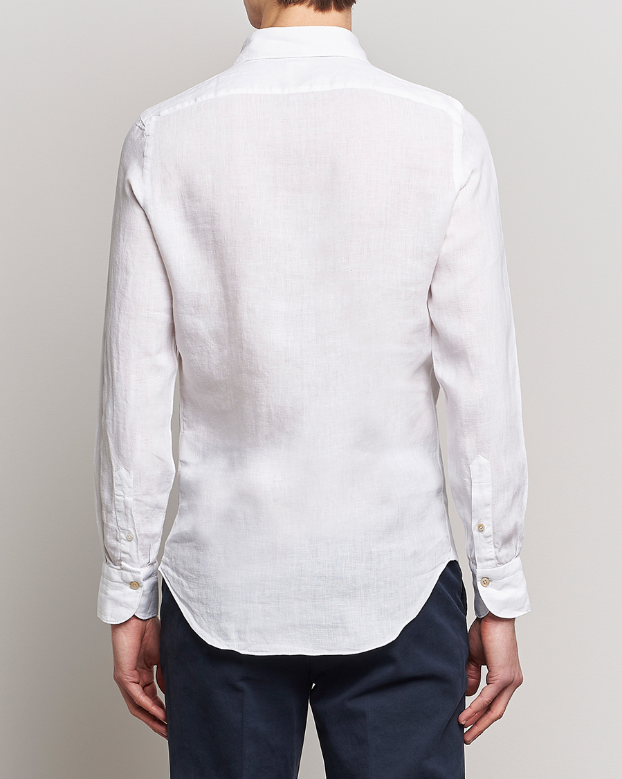 Herren | Hemden | Finamore Napoli | Tokyo Slim Linen Shirt White