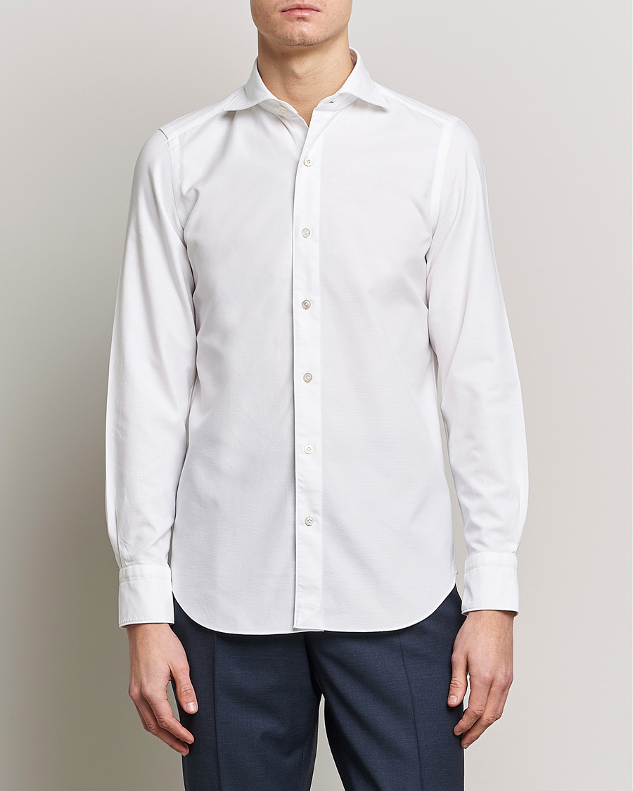 Herren | Hemden | Finamore Napoli | Tokyo Slim Chambray Shirt White