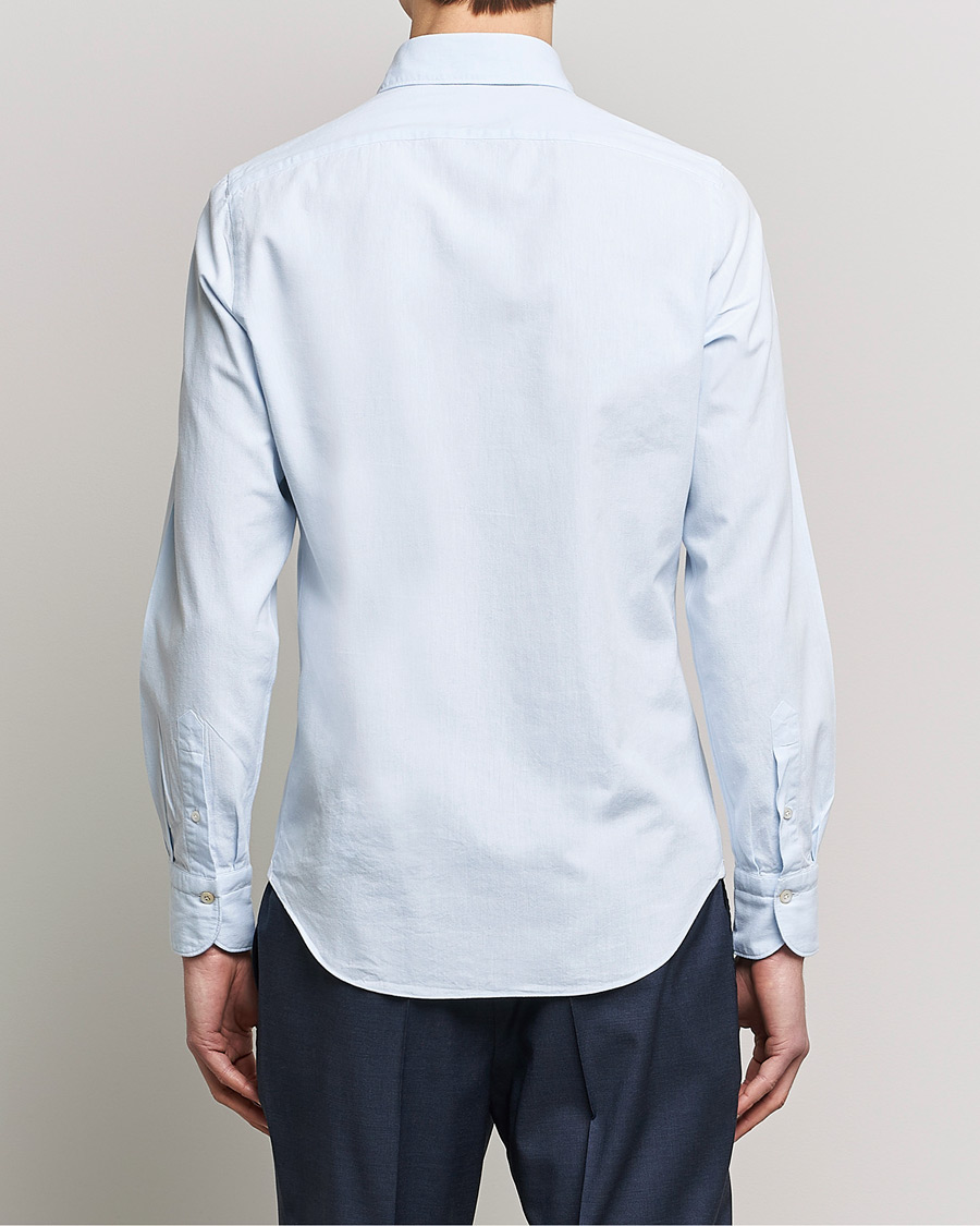 Herren | Hemden | Finamore Napoli | Tokyo Slim Chambray Shirt Light Blue