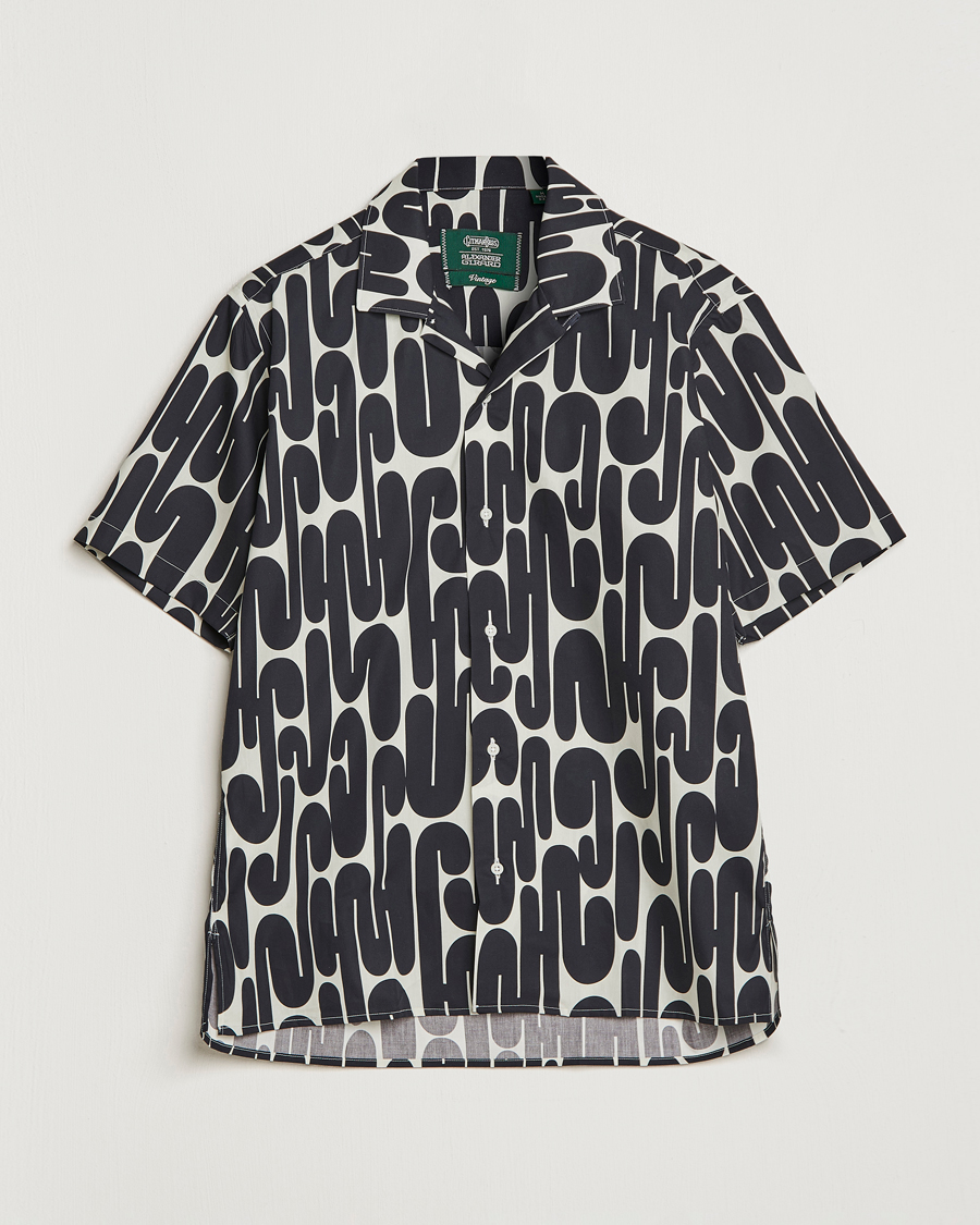 Herren | Hemden | Gitman Vintage | Alexander Girard Camp Shirt Black/White