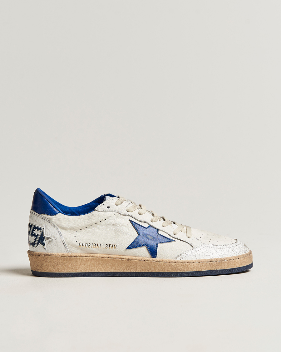Herren | Golden Goose Deluxe Brand Ball Star Sneakers White/Blue  | Golden Goose | Deluxe Brand Ball Star Sneakers White/Blue 