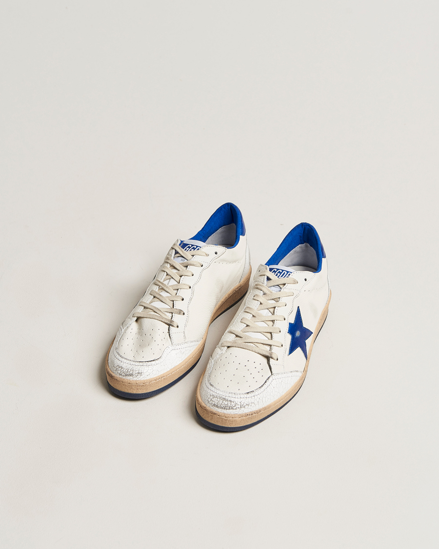 Herren | Golden Goose Deluxe Brand Ball Star Sneakers White/Blue  | Golden Goose | Deluxe Brand Ball Star Sneakers White/Blue 