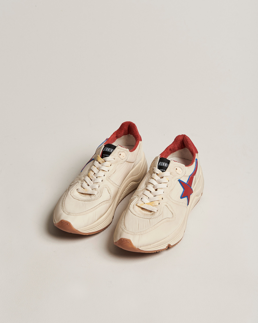 Herren | Golden Goose Deluxe Brand Running Sole Sneakers White/Red | Golden Goose | Deluxe Brand Running Sole Sneakers White/Red