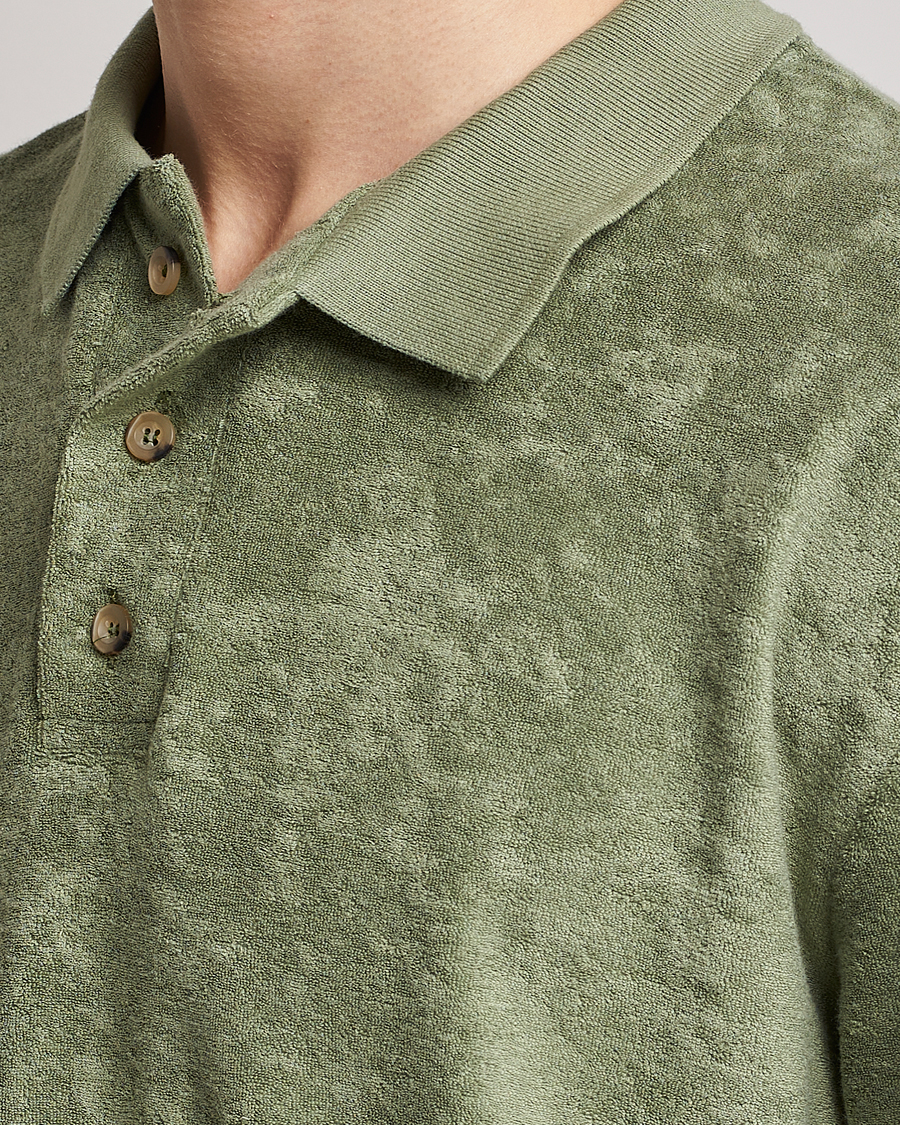 Herren | Pullover | Howlin' | Long Sleeve Terry Polo Agave