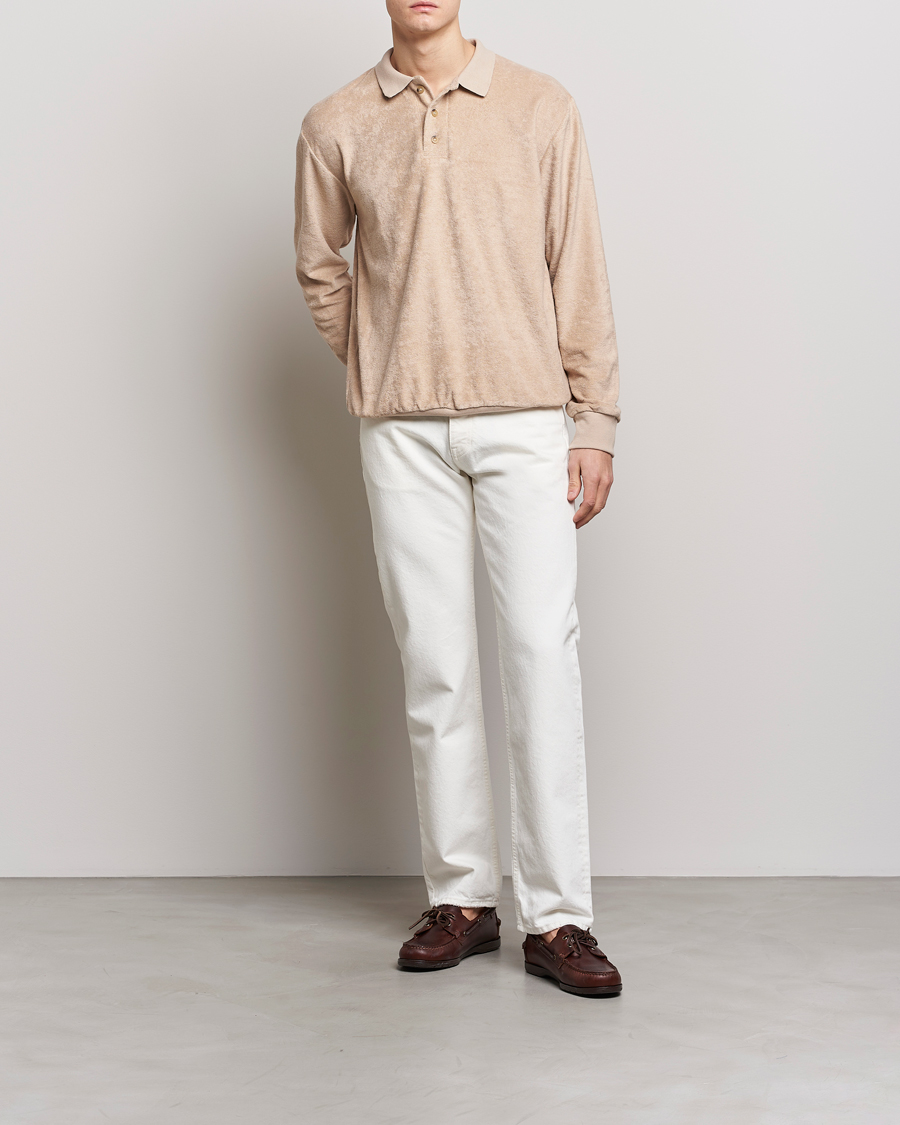 Herren | Pullover | Howlin' | Long Sleeve Terry Polo Cashew