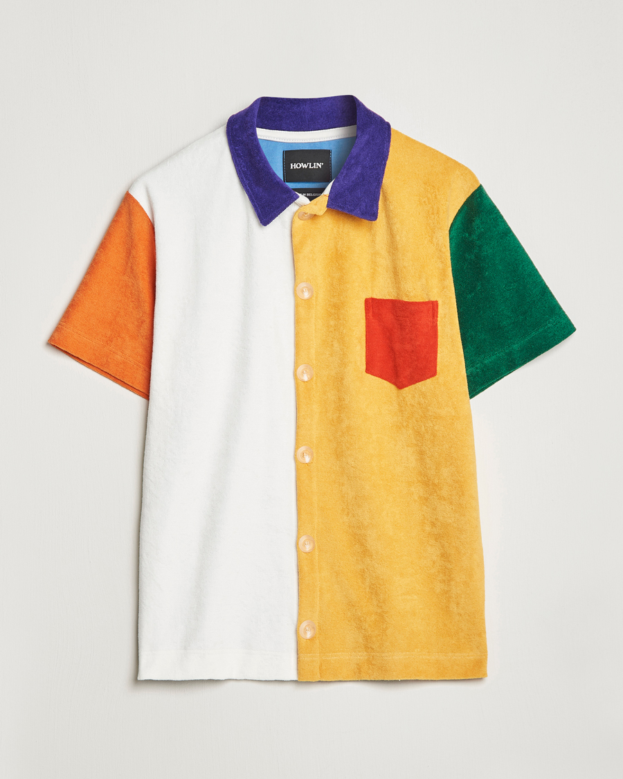 Herren | Hemden | Howlin' | Short Sleeve Color Block Terry Shirt Butter In The Sun