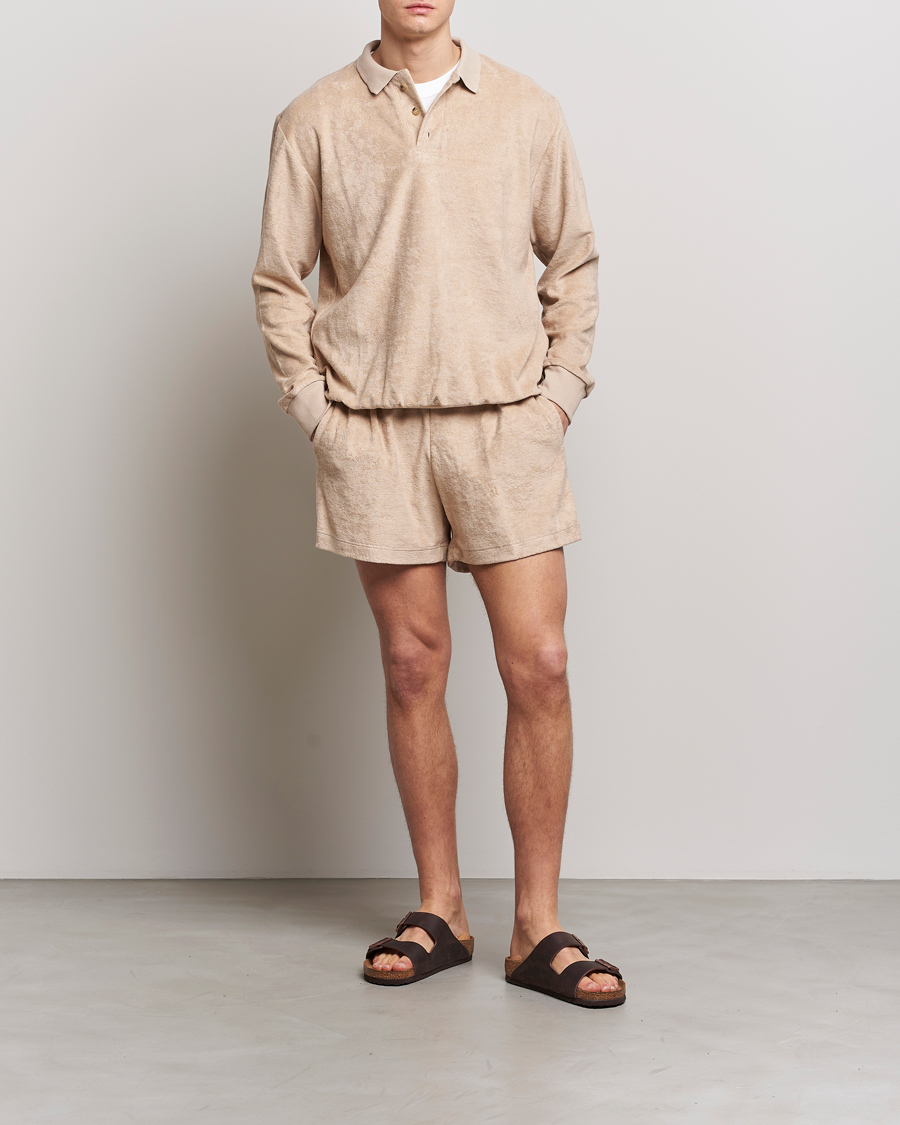 Herren | Shorts | Howlin' | Cotton Blend Terry Shorts Cashew