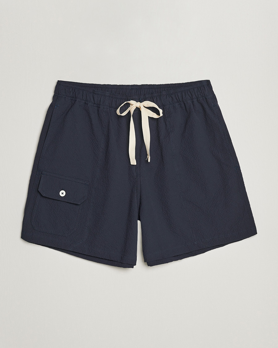 Herren | Shorts | Howlin' | Cotton Seersucker Shorts Navy