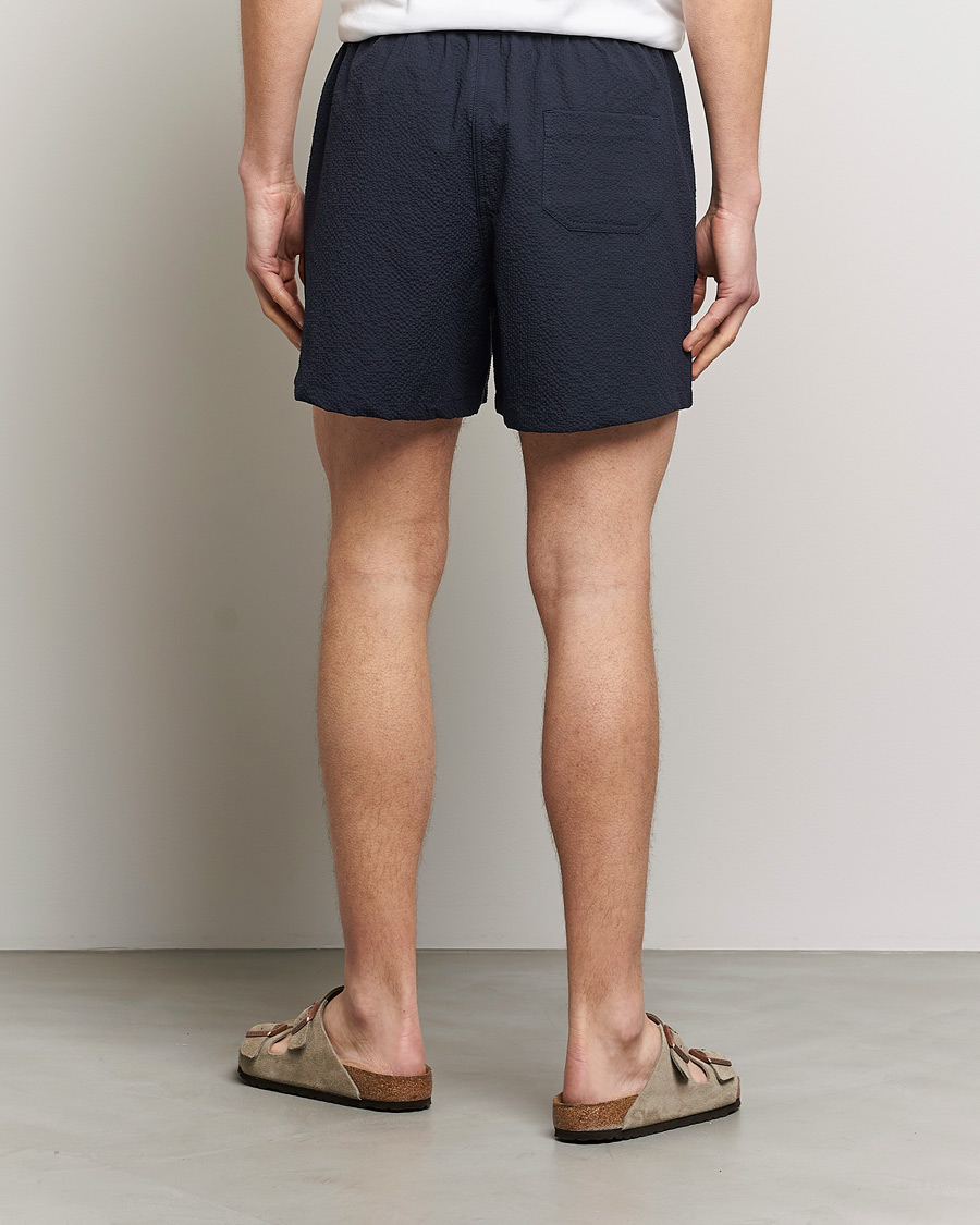 Herren | Shorts | Howlin' | Cotton Seersucker Shorts Navy