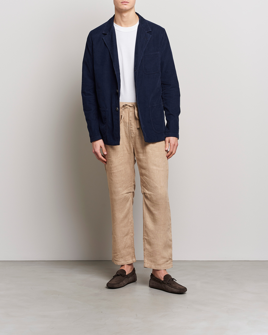Herren | Sakkos | Massimo Alba | Baglietto Baby Corduroy Jacket Navy