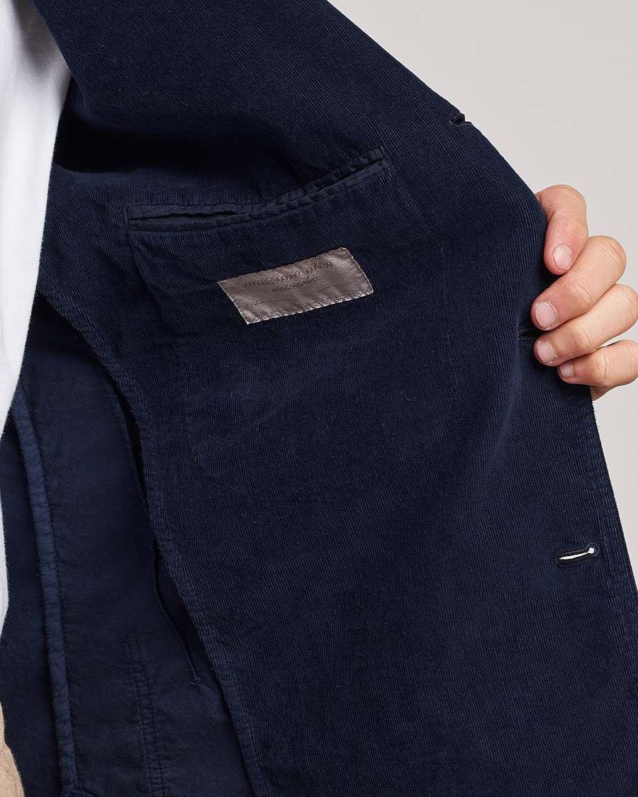 Herren | Sakkos | Massimo Alba | Baglietto Baby Corduroy Jacket Navy