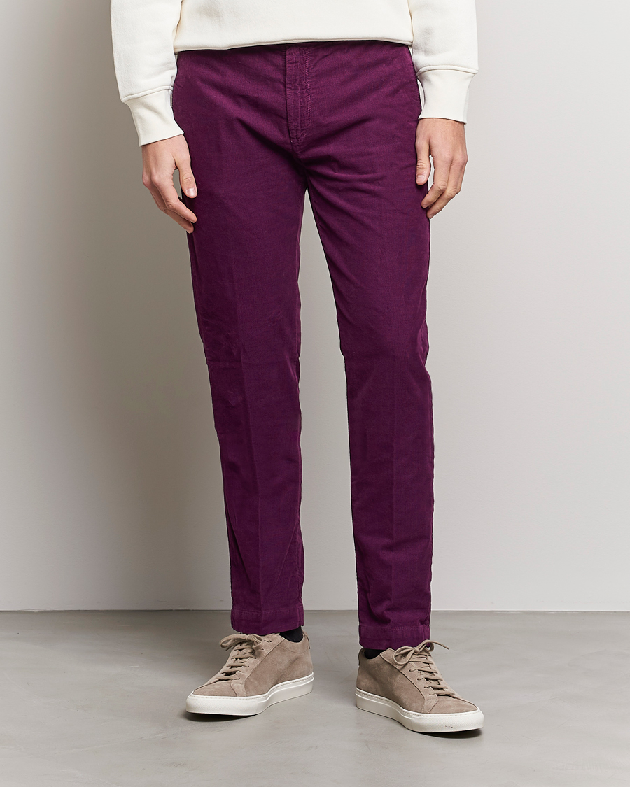 Herren | Hosen | Massimo Alba | Baby Corduroy Trousers Plum