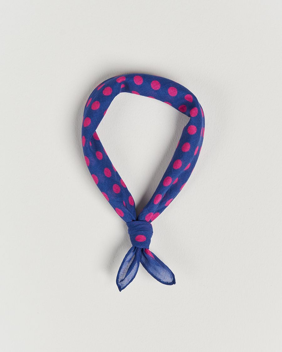 Herren | Massimo Alba Cotton Voile Bandana Blue Massaua | Massimo Alba | Cotton Voile Bandana Blue Massaua