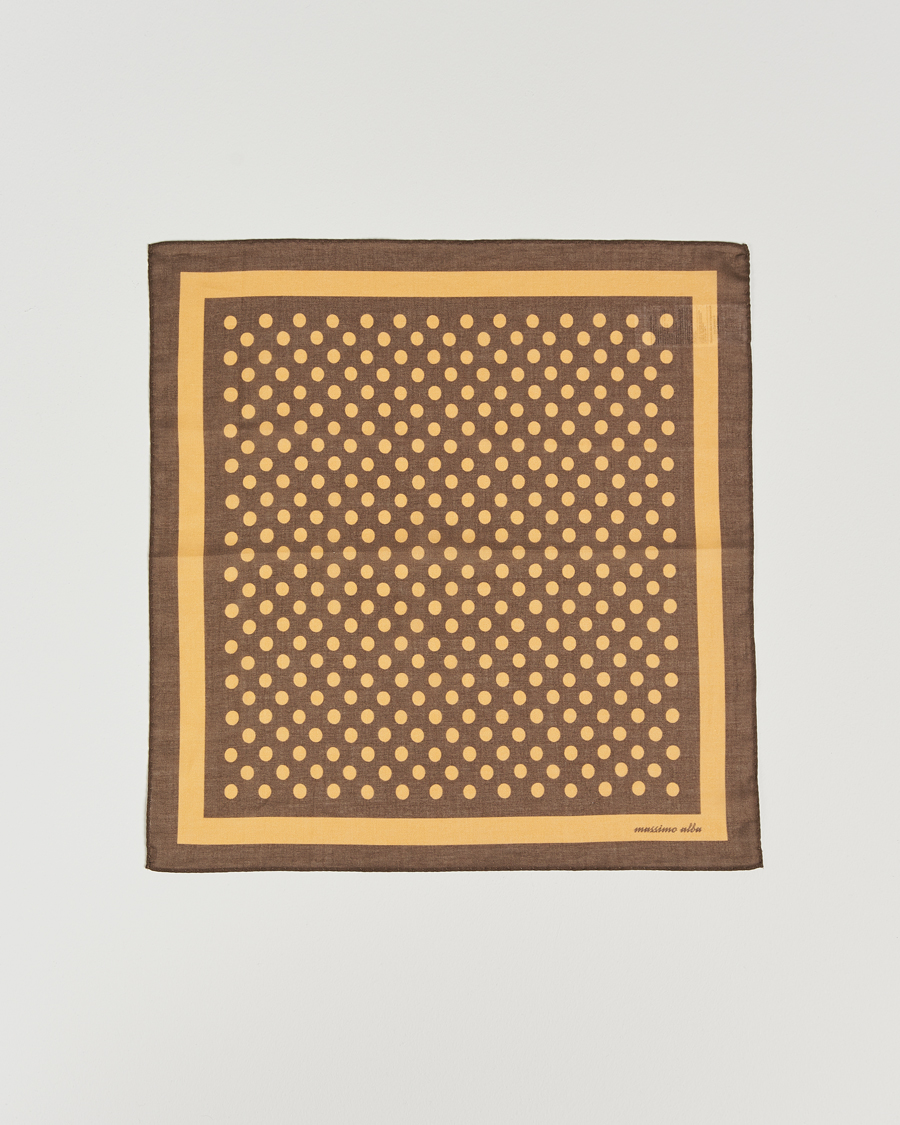 Herren | Massimo Alba Cotton Voile Bandana Cacao | Massimo Alba | Cotton Voile Bandana Cacao