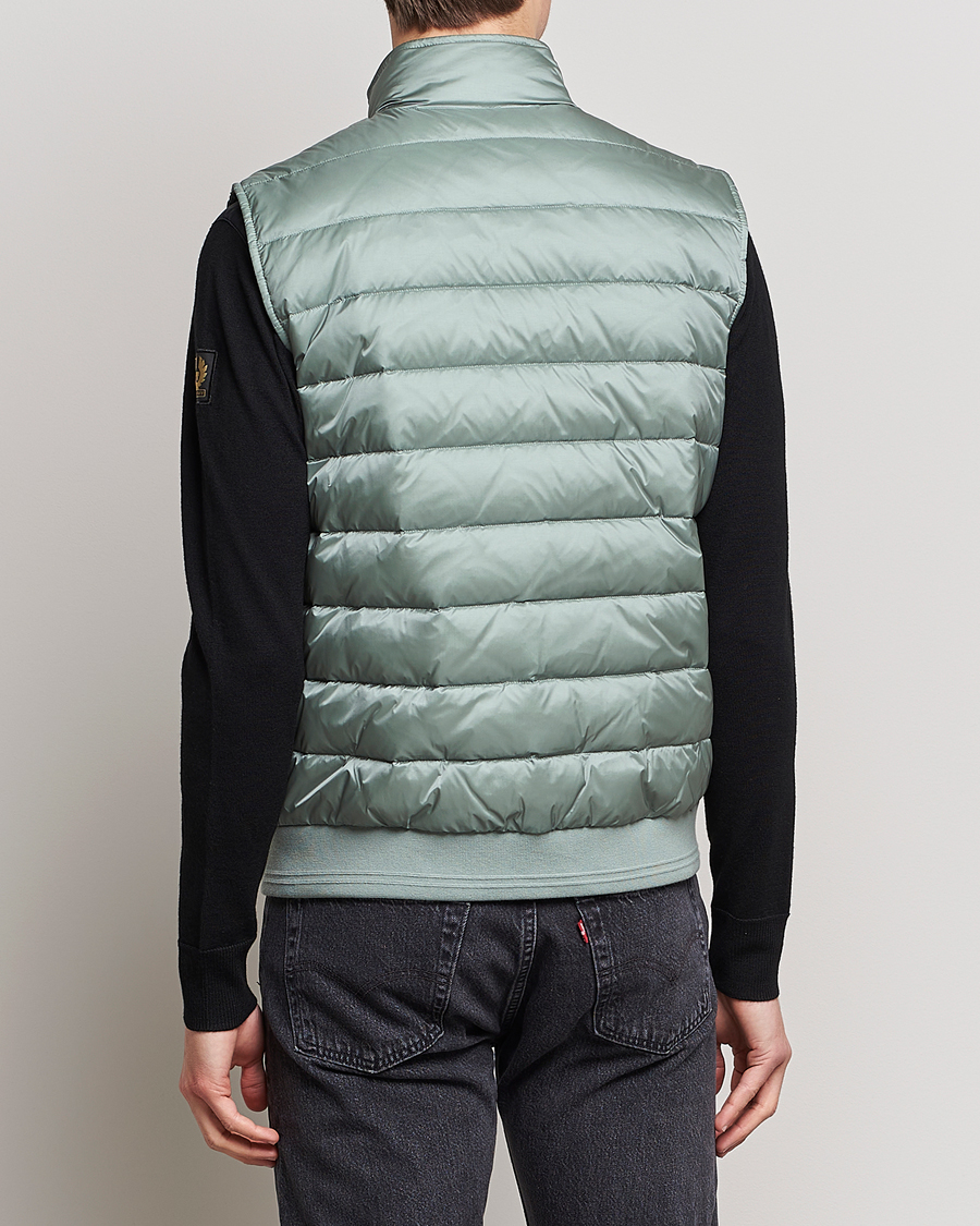Herren | Westen | Belstaff | Circuit Padded Gilet Steel Green