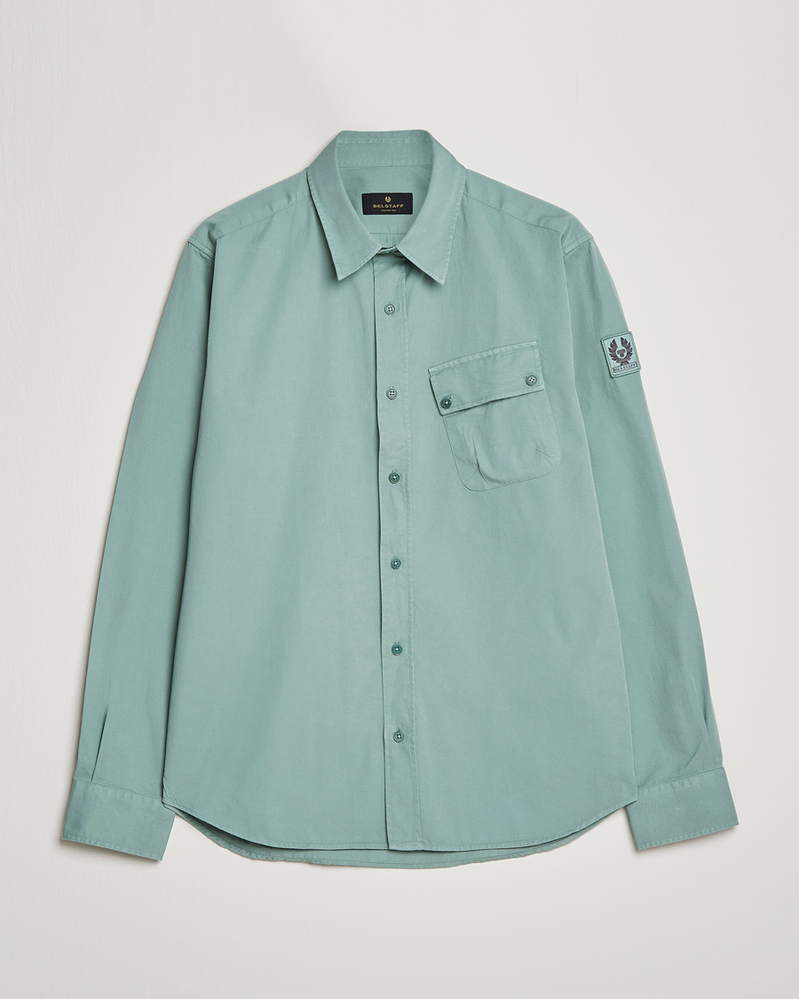 Herren | Hemden | Belstaff | Pitch Cotton Pocket Shirt Steel Green