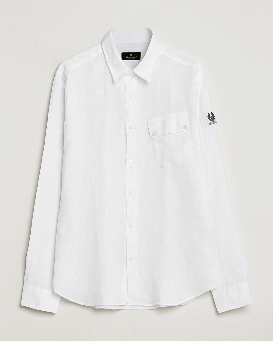 Herren | Hemden | Belstaff | Pitch Linen Pocket Shirt White