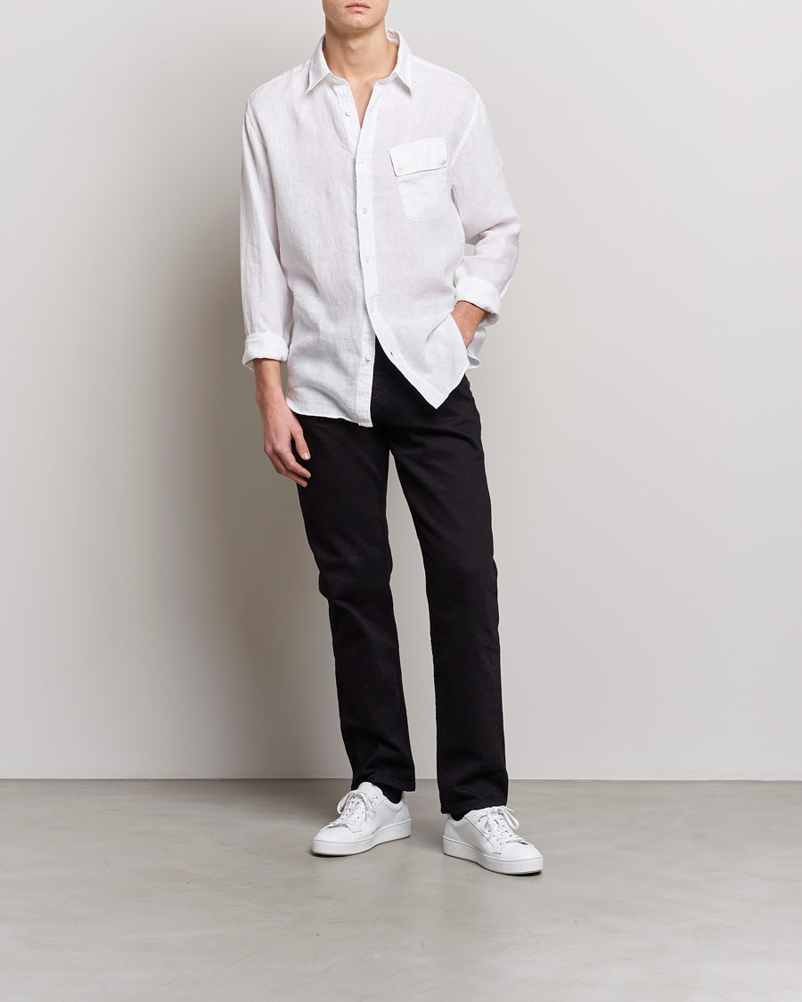 Herren | Hemden | Belstaff | Pitch Linen Pocket Shirt White