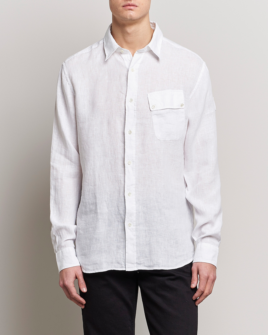 Herren | Hemden | Belstaff | Pitch Linen Pocket Shirt White