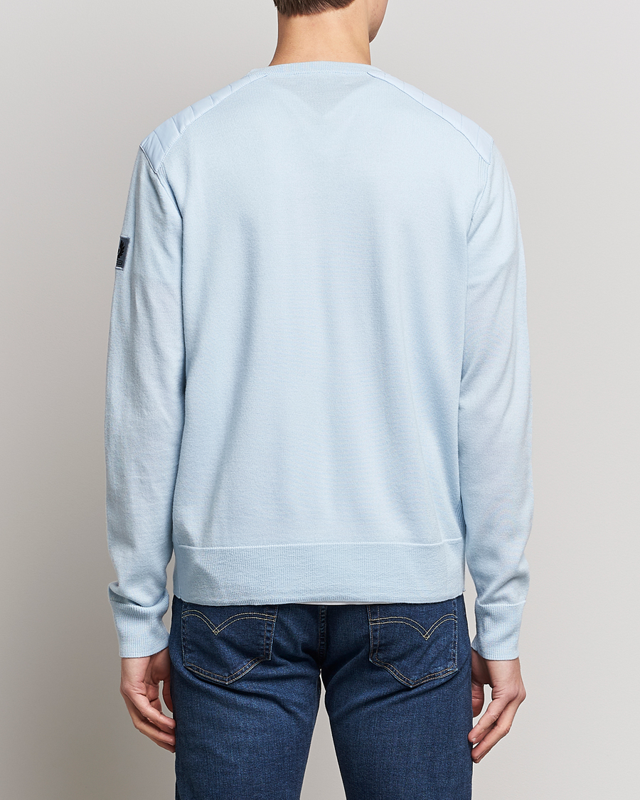 Herren | Pullover | Belstaff | Kerrigan Crew Neck Merino Sweatshirt Sky Blue