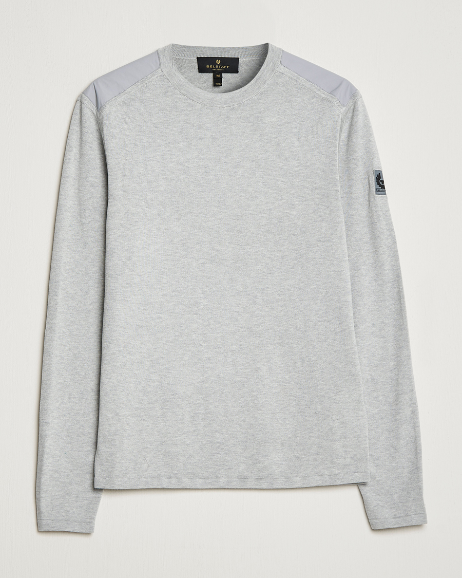 Herren | Pullover | Belstaff | Curve Cotton Crew Neck Old Silver Heather