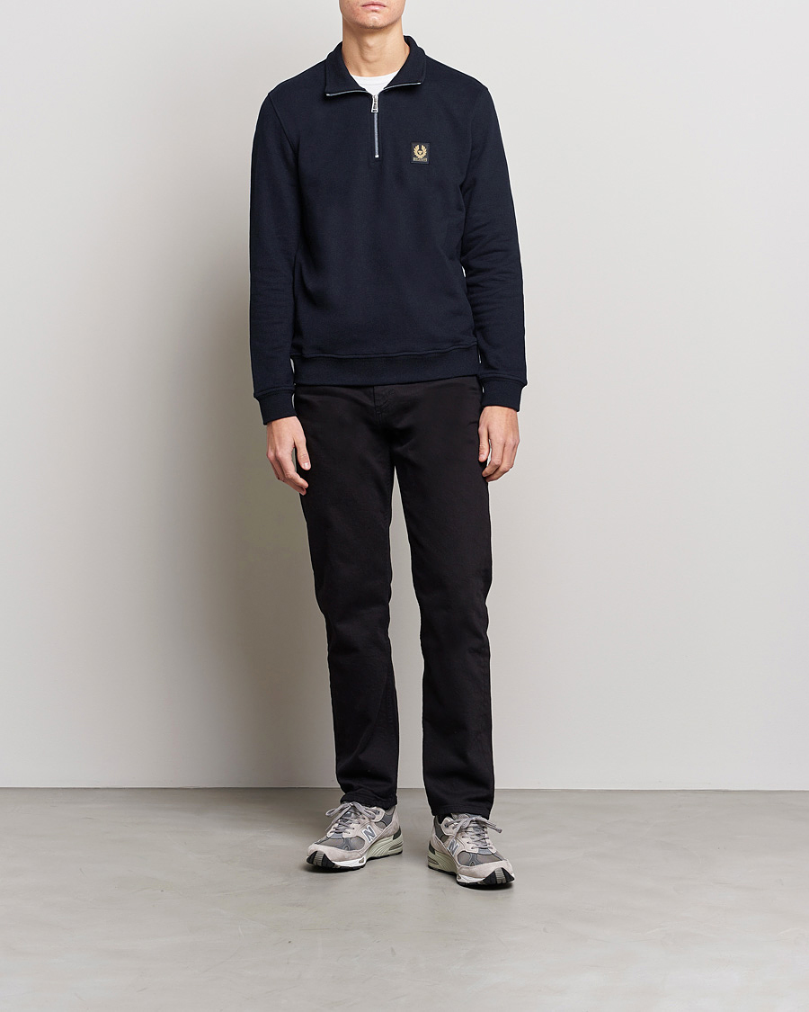 Herren | Pullover | Belstaff | Signature Half Zip Sweatshirt Dark Ink