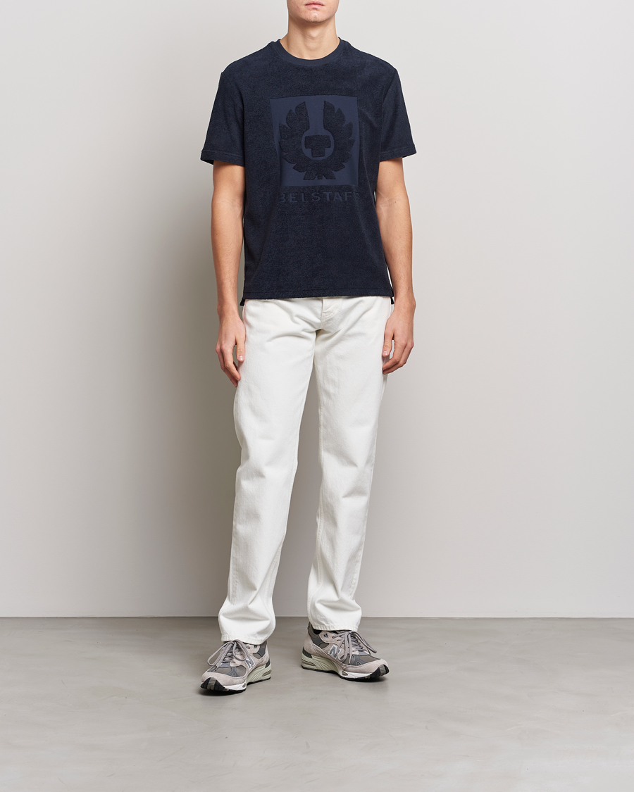 Herren | T-Shirts | Belstaff | Turret Terry Logo T-Shirt Dark Ink
