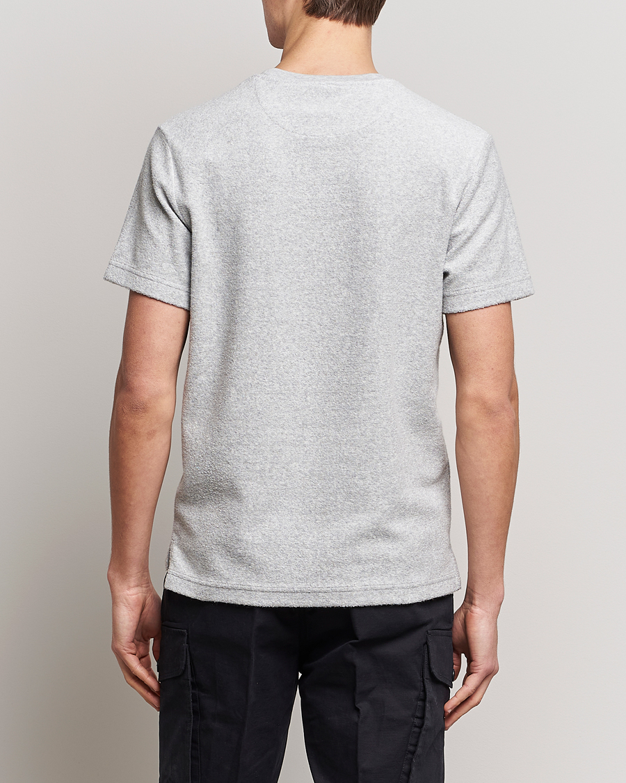 Herren | T-Shirts | Belstaff | Turret Terry Logo T-Shirt Old Silver Heather