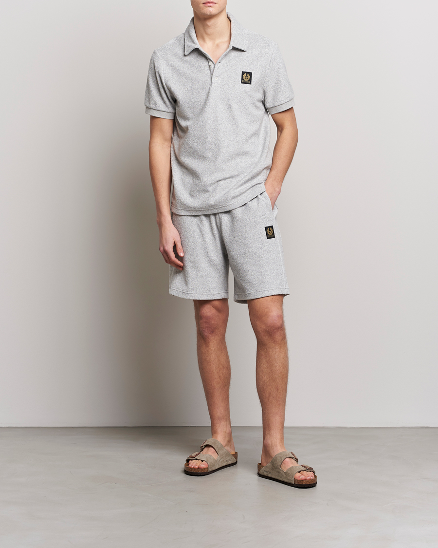 Herren | Poloshirts | Belstaff | Tether Terry Polo Old Silver Heather