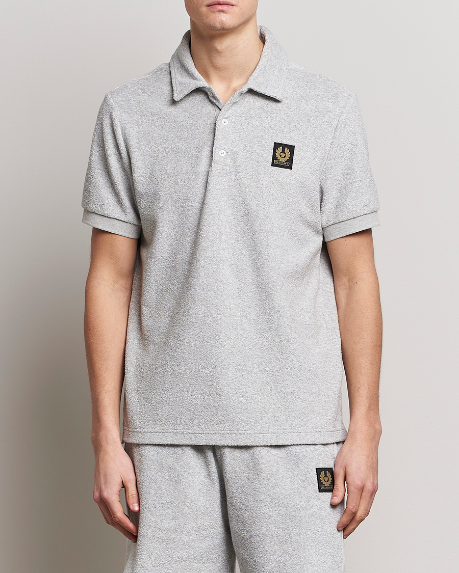 Herren | Poloshirts | Belstaff | Tether Terry Polo Old Silver Heather