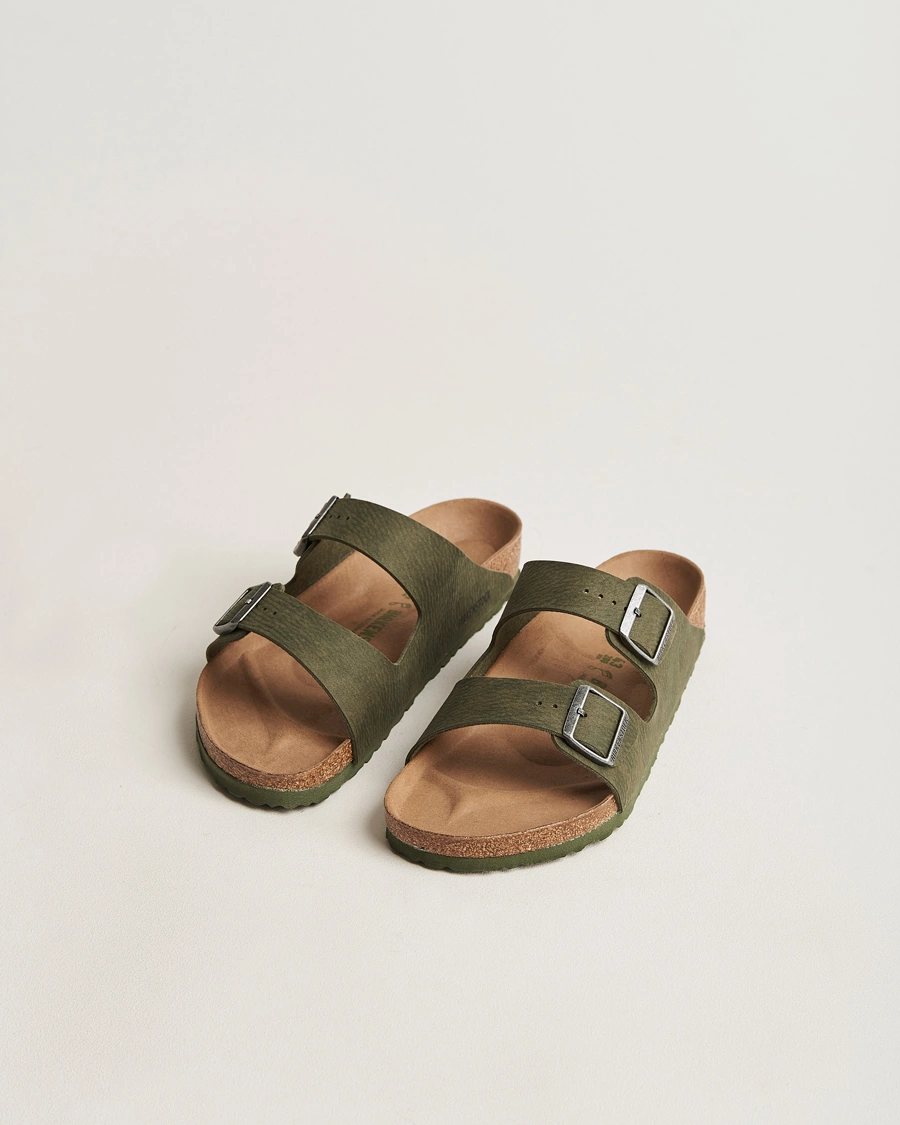Men | Sandals & Slides | BIRKENSTOCK | Arizona Classic Vegan Dust Thyme Green