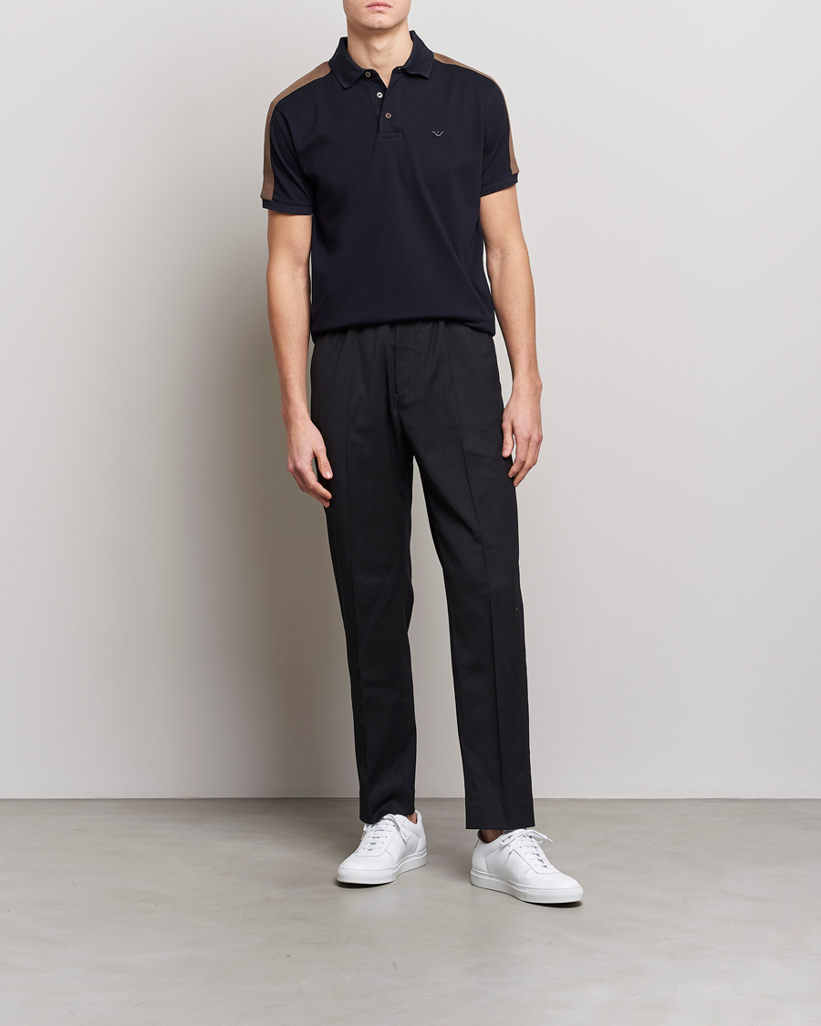 Herren | Poloshirts | Emporio Armani | Mercerized Cotton Polo Navy