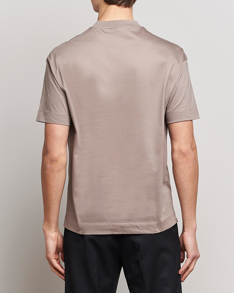 Herren | T-Shirts | Emporio Armani | Cotton T-Shirt Beige