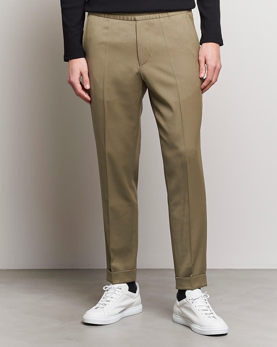 Herren | Hosen | Filippa K | Terry Cropped Trousers Khaki