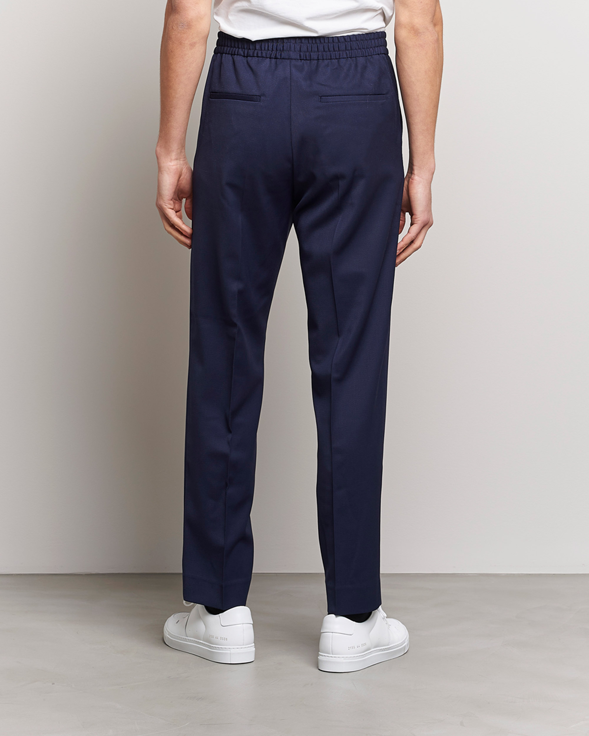 Herren | Hosen | Filippa K | Relaxed Terry Wool Trousers French Navy