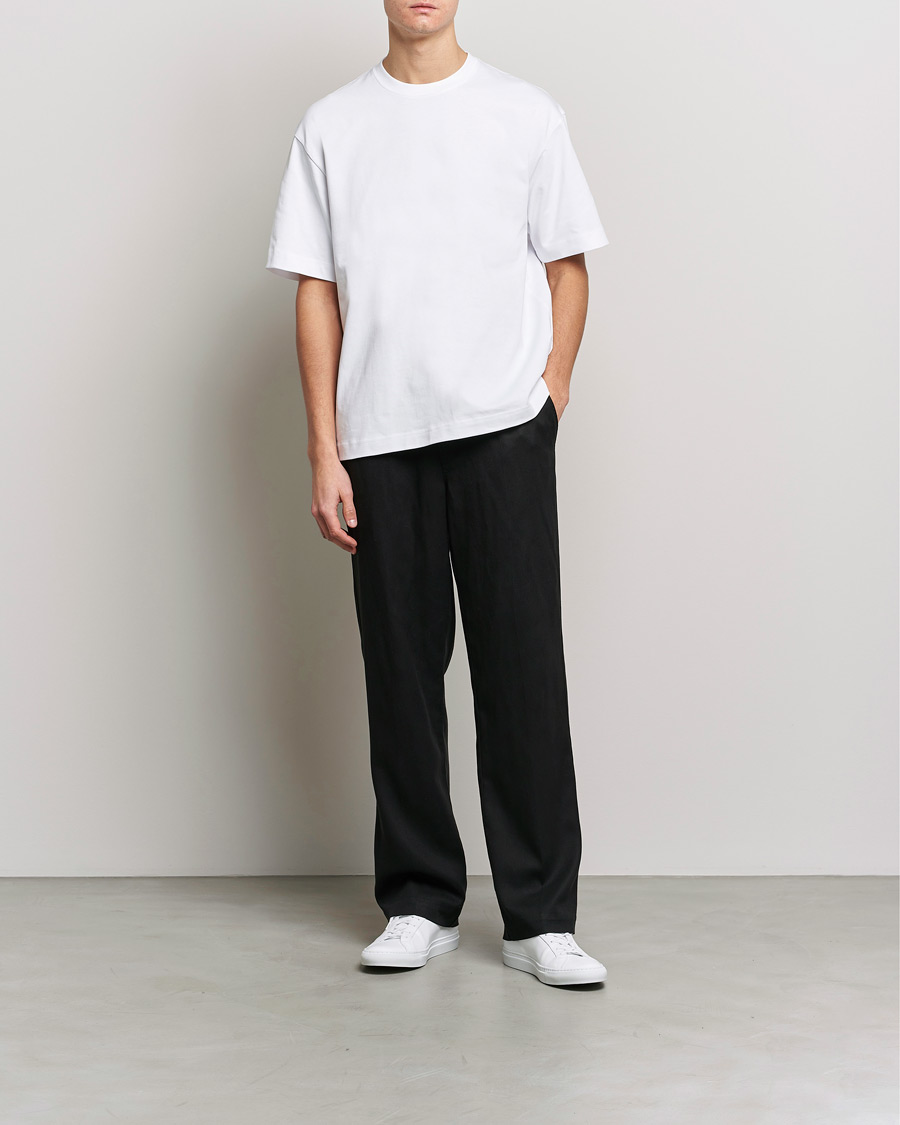 Herren | T-Shirts | Filippa K | Heavy Cotton Crew Neck T-Shirt White