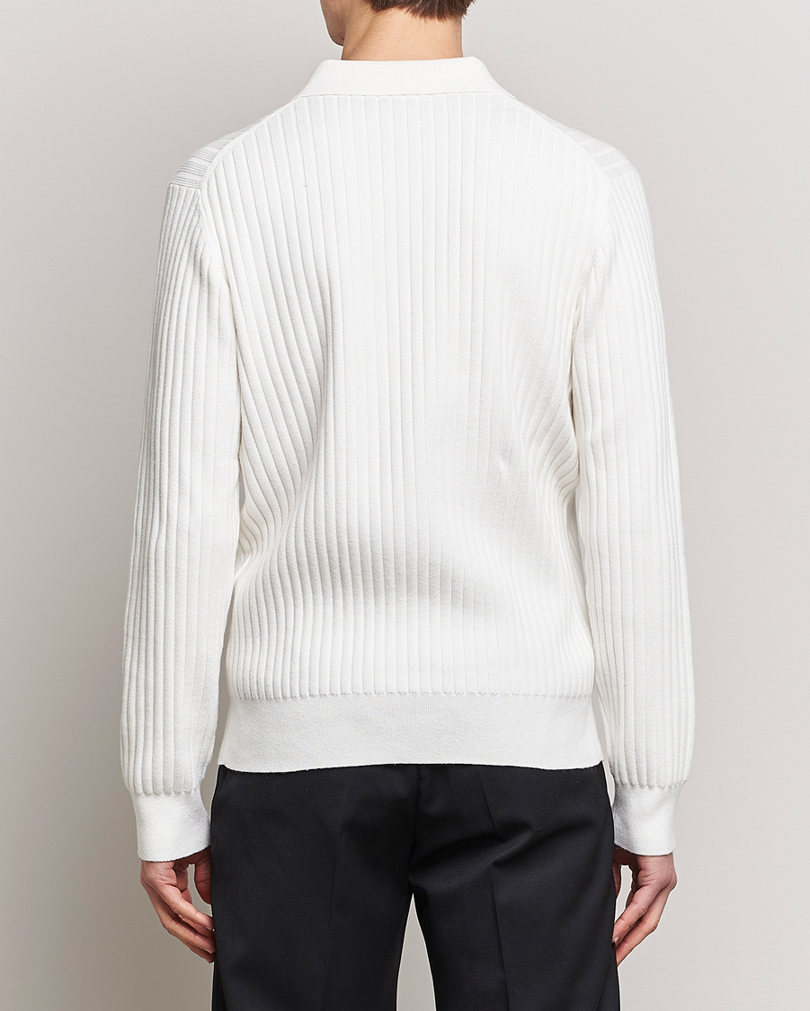 Herren | Pullover | Filippa K | Knitted Polo Shirt White