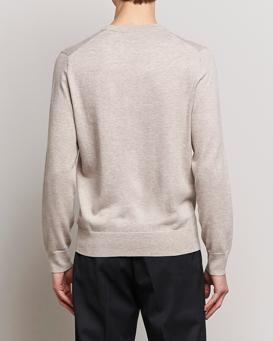 Herren | Pullover | Filippa K | Cotton Merino Sweater Beige Melange
