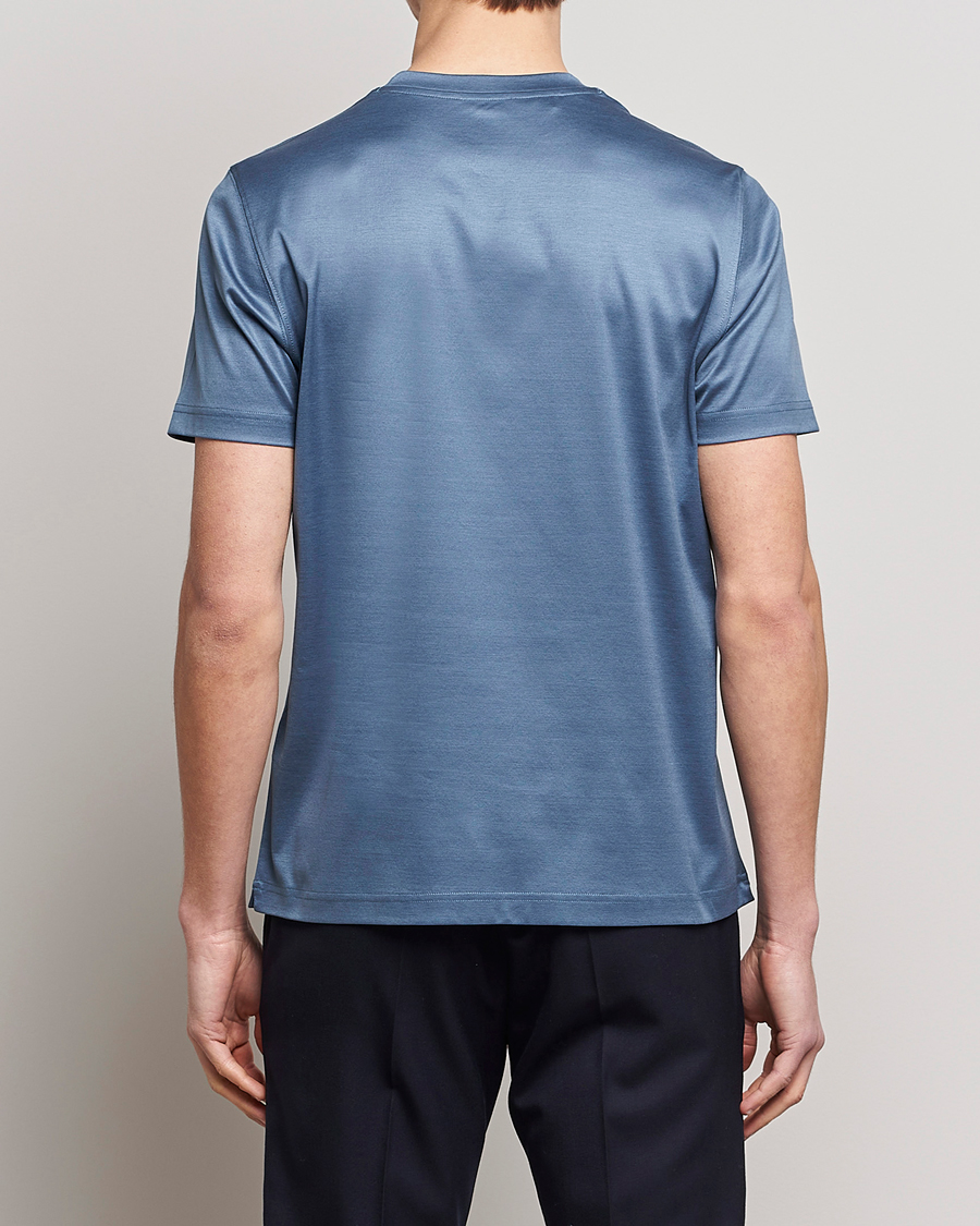 Herren | T-Shirts | Eton | Filo Di Scozia T-Shirt Gray