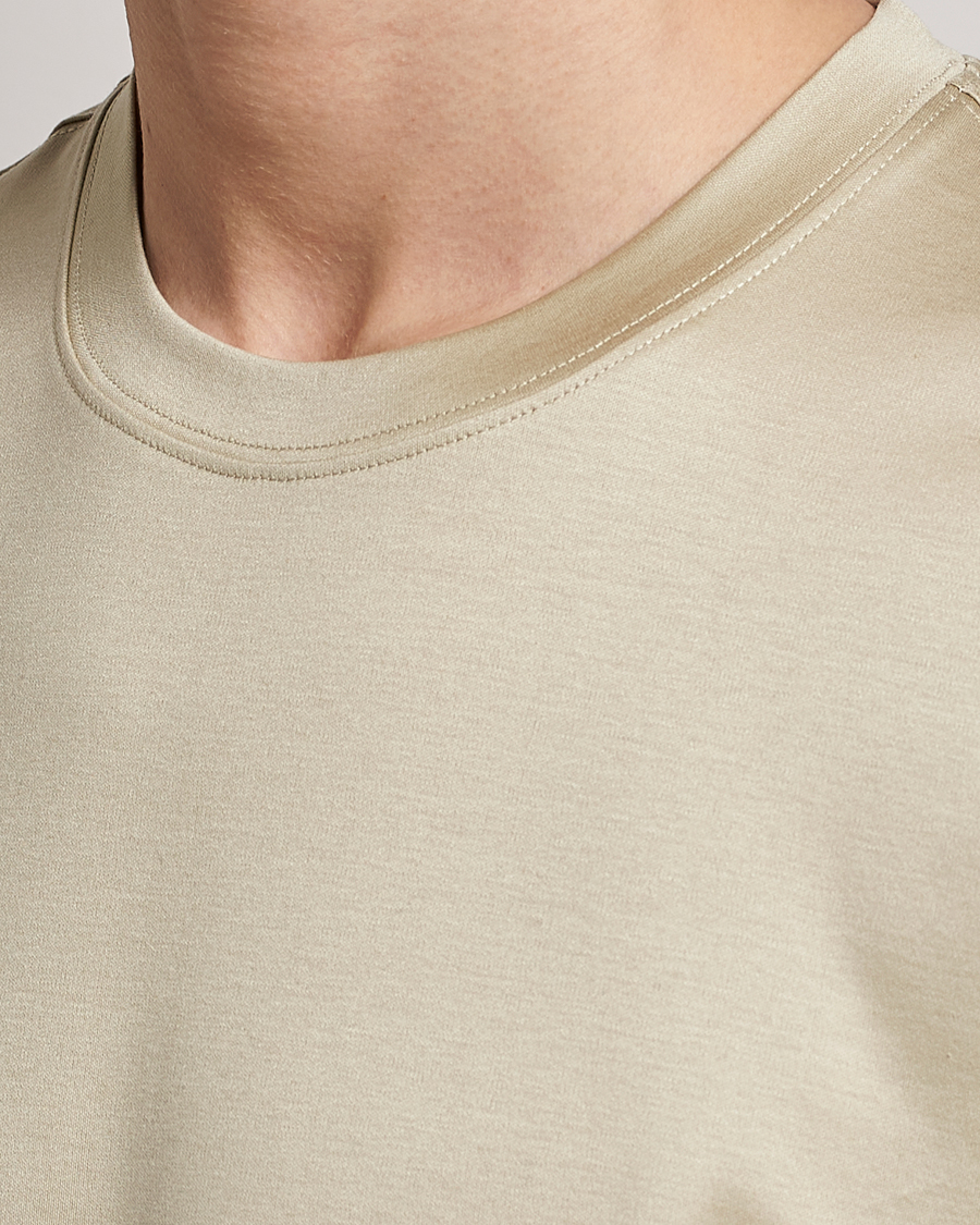 Herren | T-Shirts | Eton | Filo Di Scozia T-Shirt Light Brown