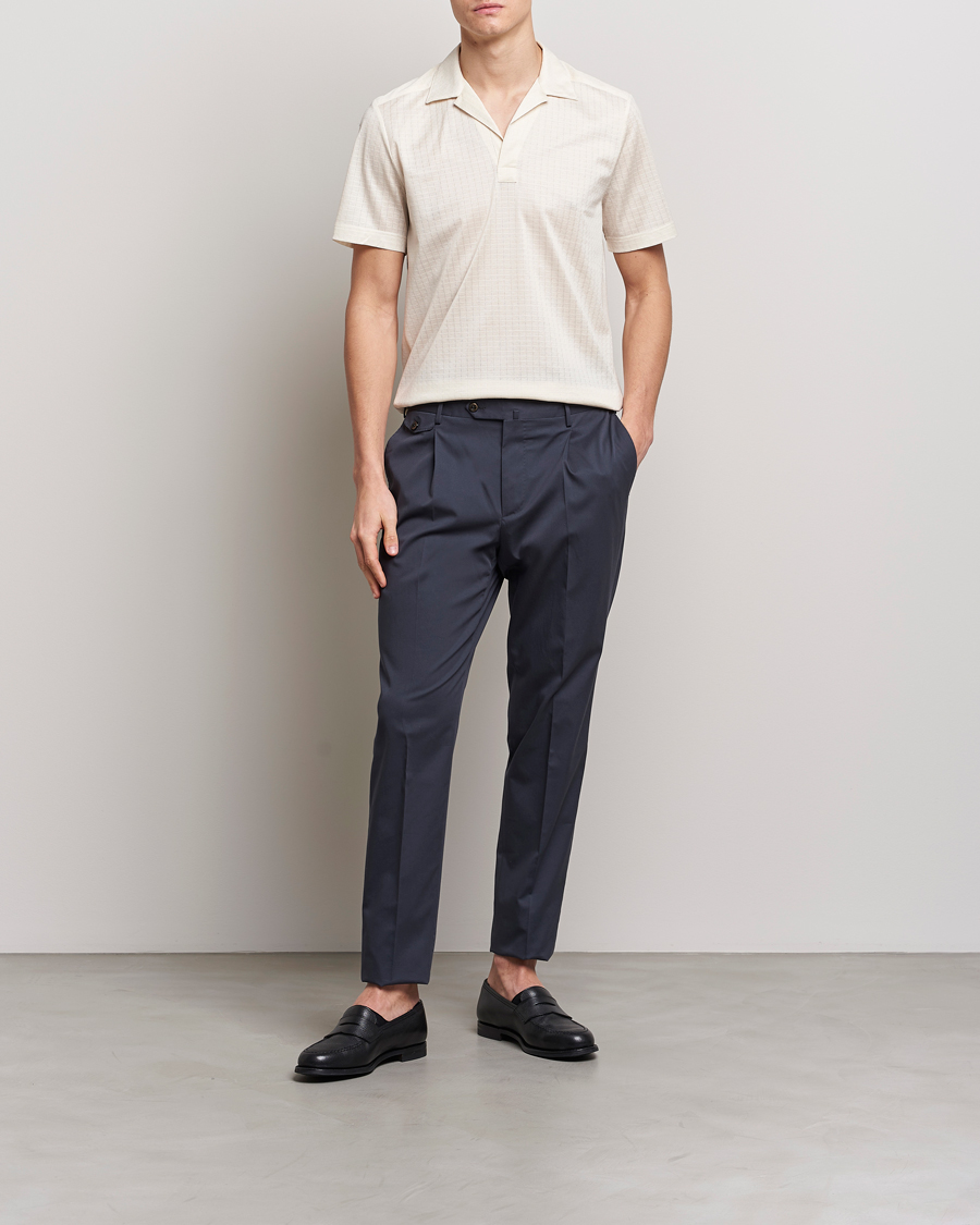 Herren | Poloshirts | Eton | Filo Di Scozia Open Collor Shirt White