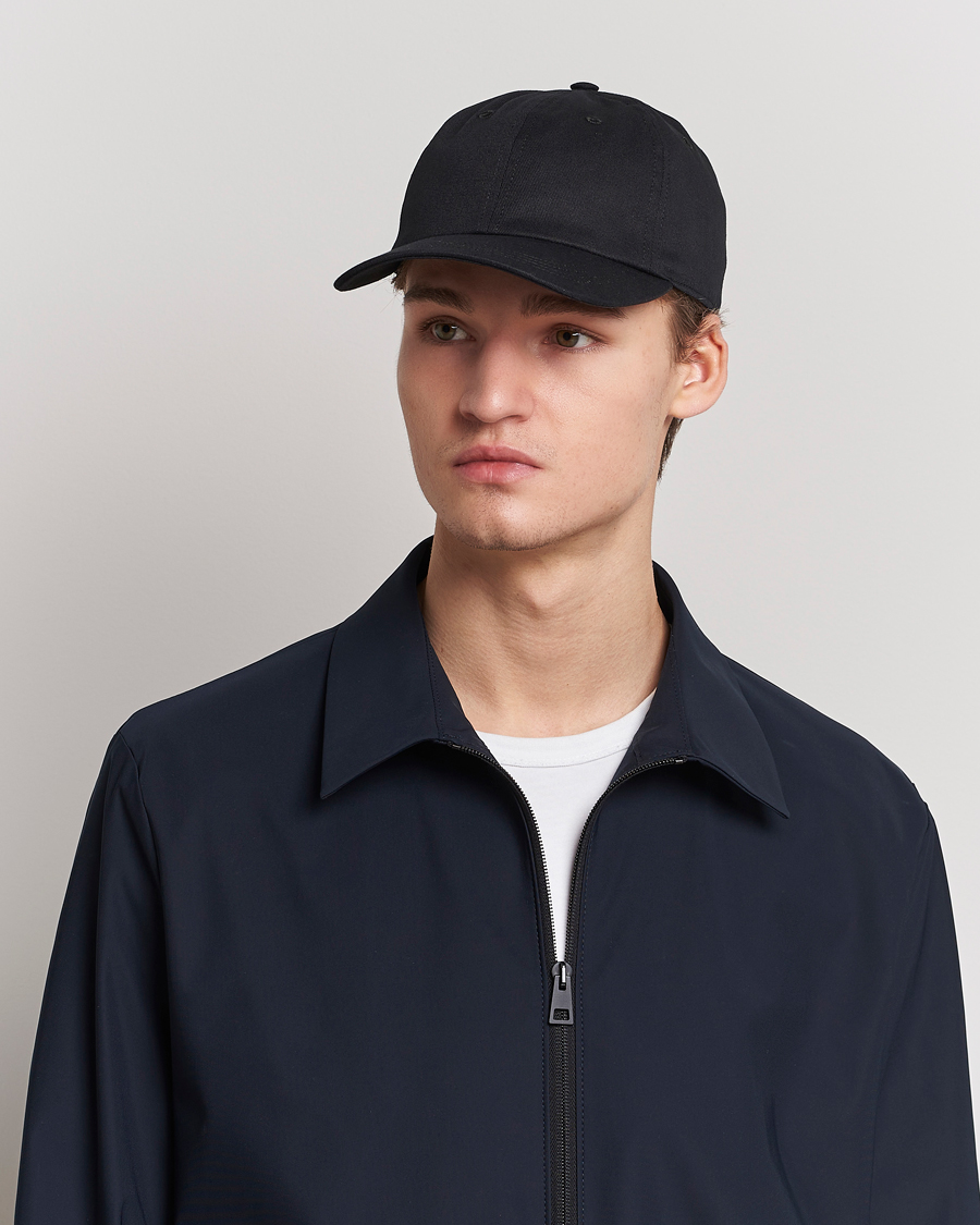 Herren | Eton Cotton Baseball Cap Black | Eton | Cotton Baseball Cap Black