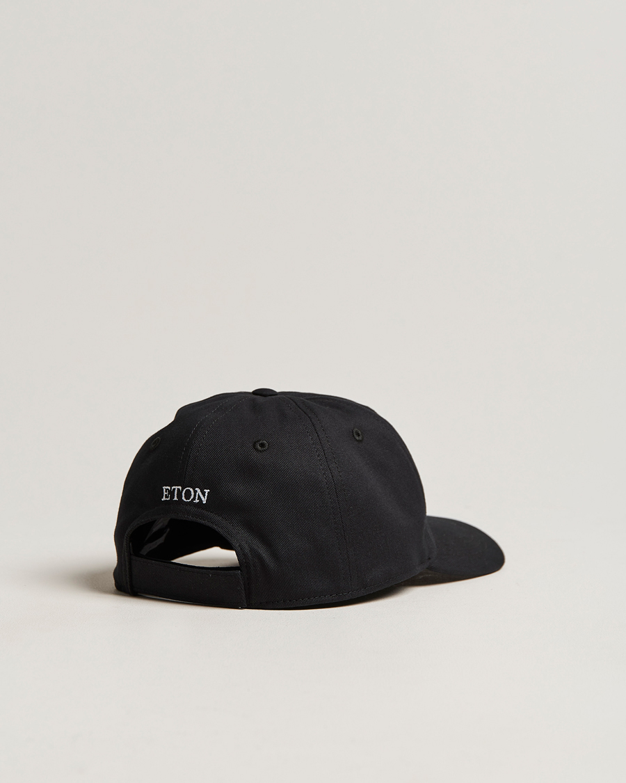 Herren | Eton Cotton Baseball Cap Black | Eton | Cotton Baseball Cap Black