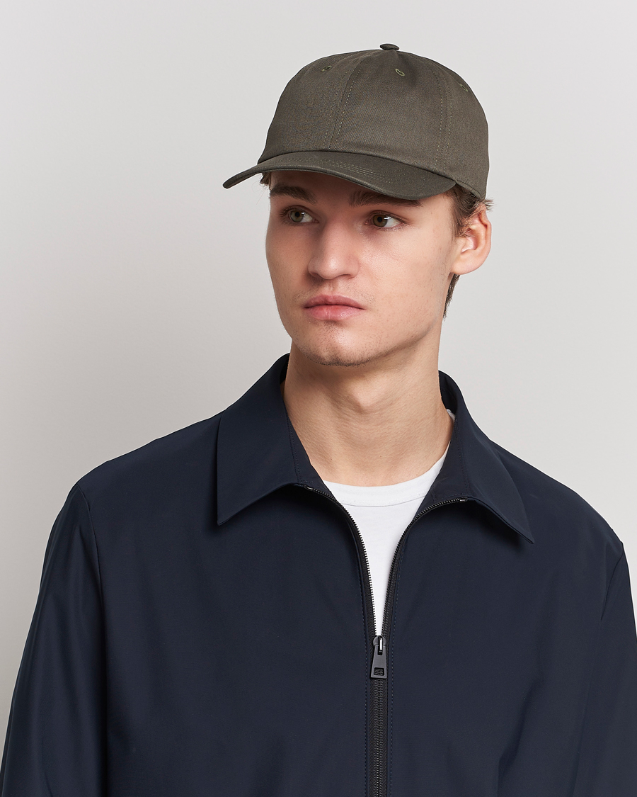 Herren | Eton Cotton Baseball Cap Green | Eton | Cotton Baseball Cap Green