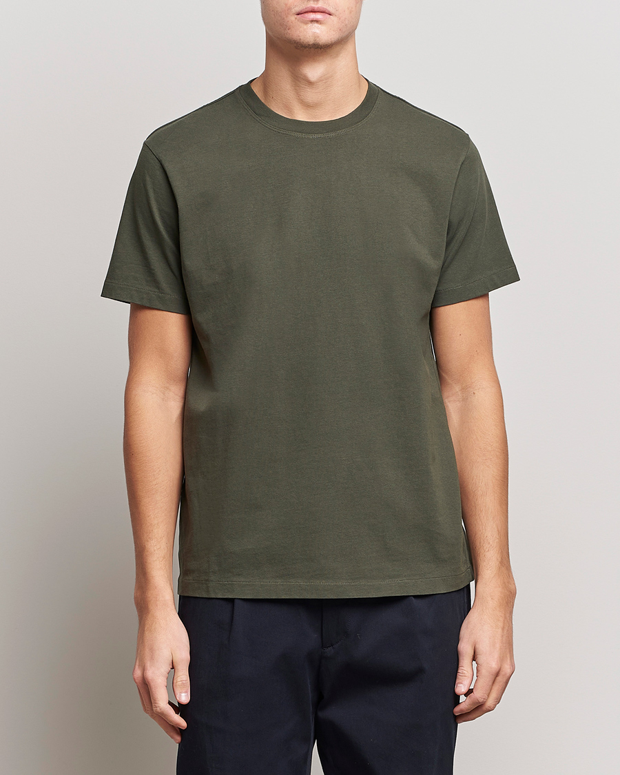 Herren | T-Shirts | FRAME | Logo T-Shirt Olive Green