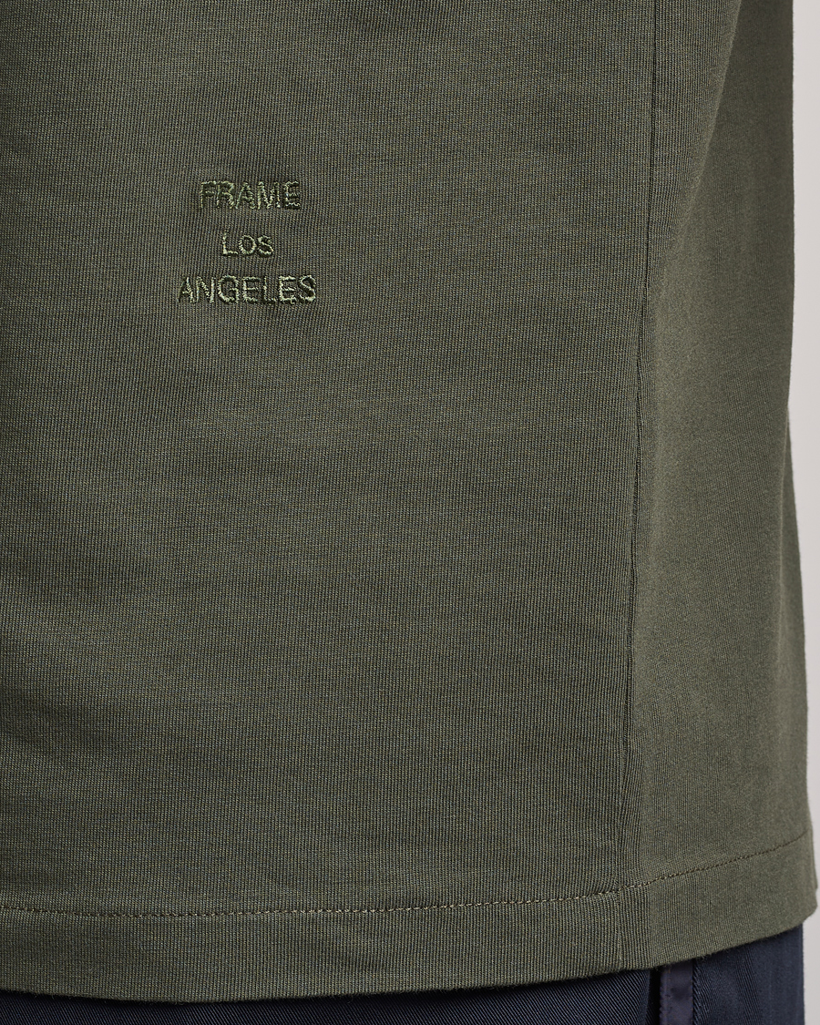 Herren | T-Shirts | FRAME | Logo T-Shirt Olive Green