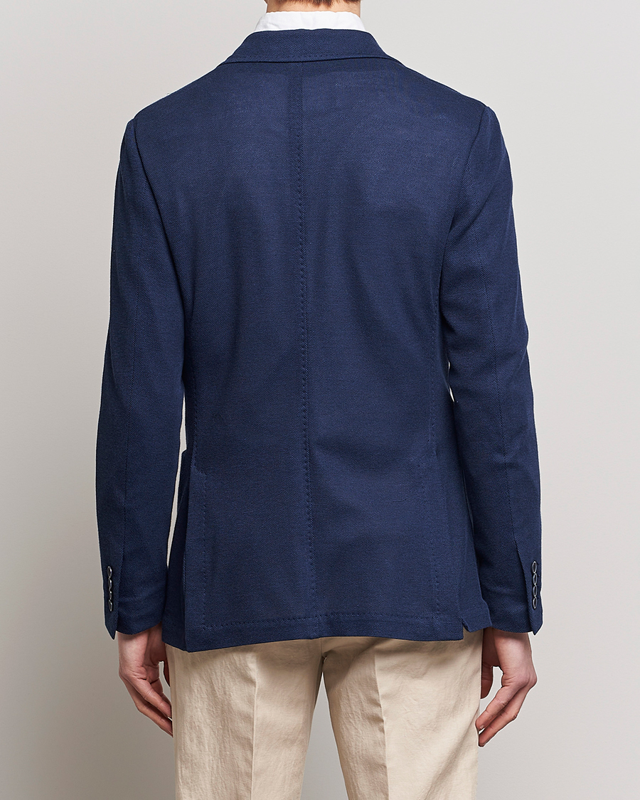 Herren | Sakkos | Canali | Cotton Stretch Jersey Blazer Navy