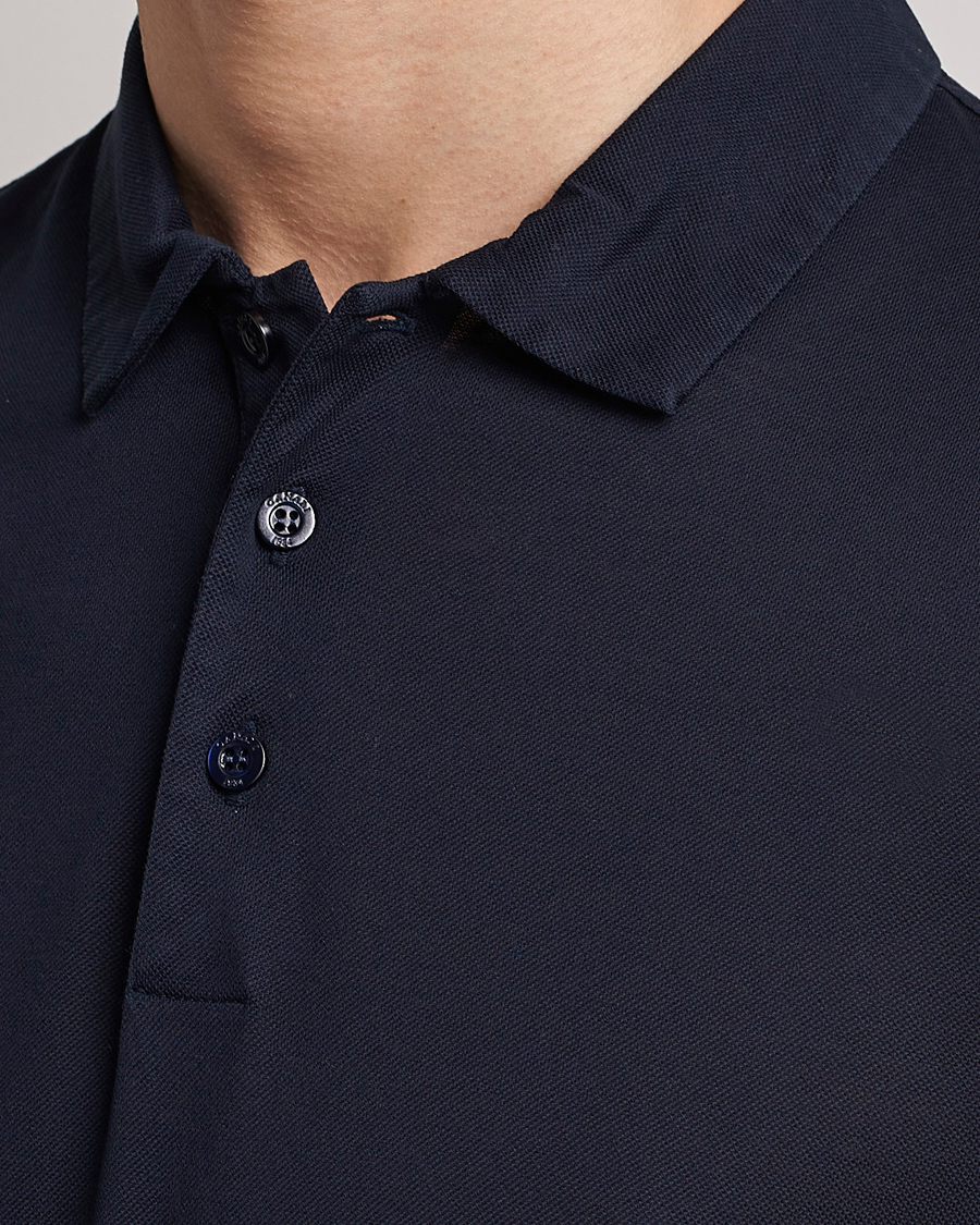 Herren | Poloshirts | Canali | Short Sleeve Polo Pique Navy
